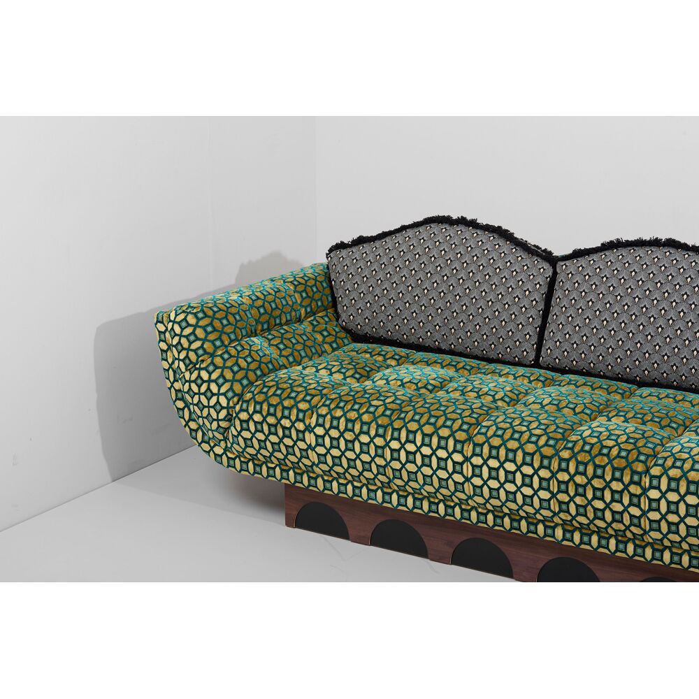 Italian Velvet Sofa  | HLM-SF245