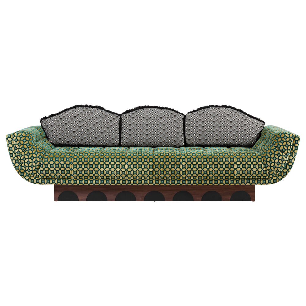 Italian Velvet Sofa  | HLM-SF245