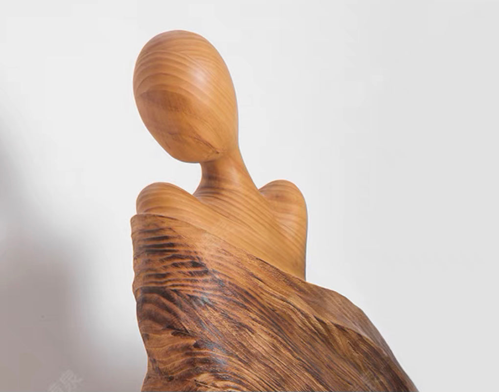 Wooden Art Goddess Sculpture