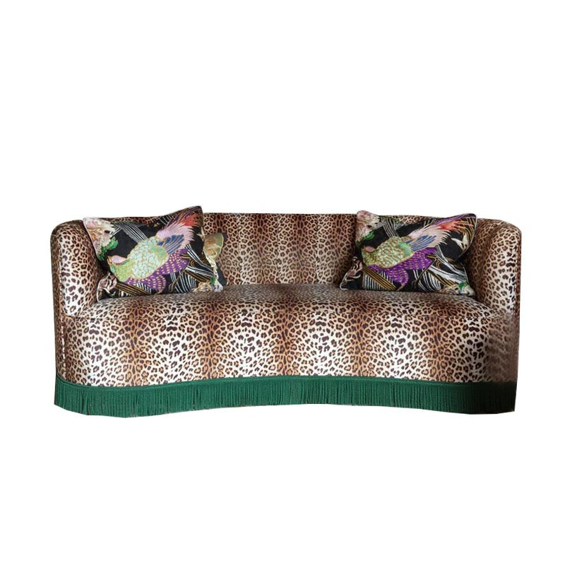 Leopard Jacquard Velvet Sofa | HLM-CV210