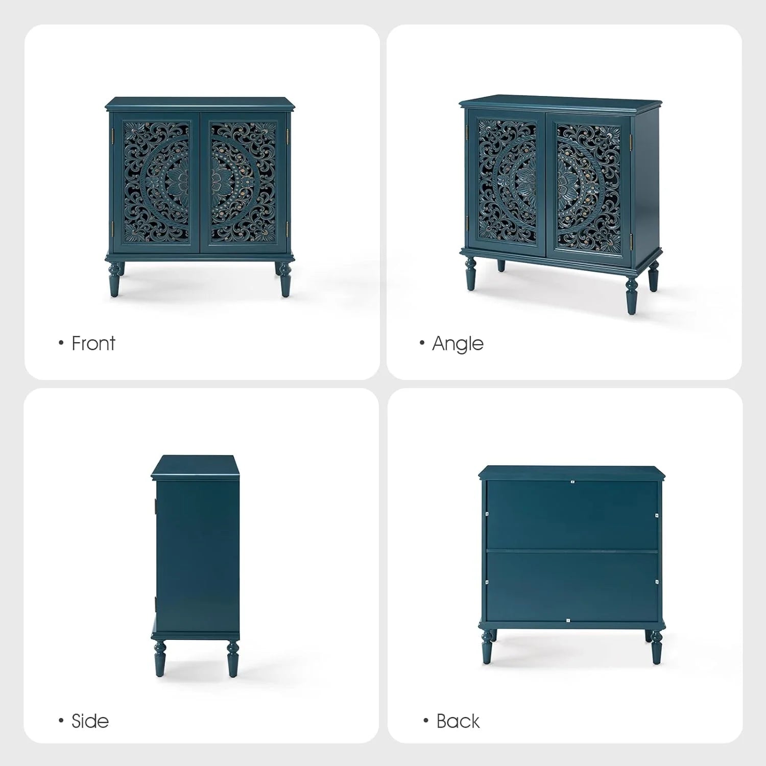 Hand-carved Indian Solid Wood Furniture | Mandala Collection - Art Deco - Biophilic Design - French Country