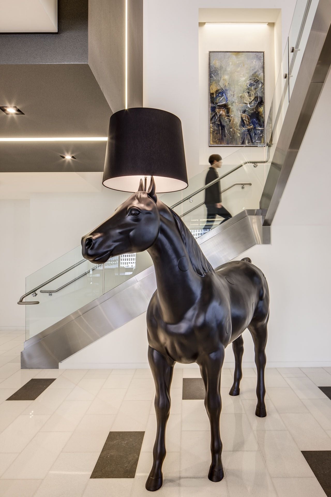 Horse Floor Lamp | Hulma58520 - Art Deco Nouveau Modern