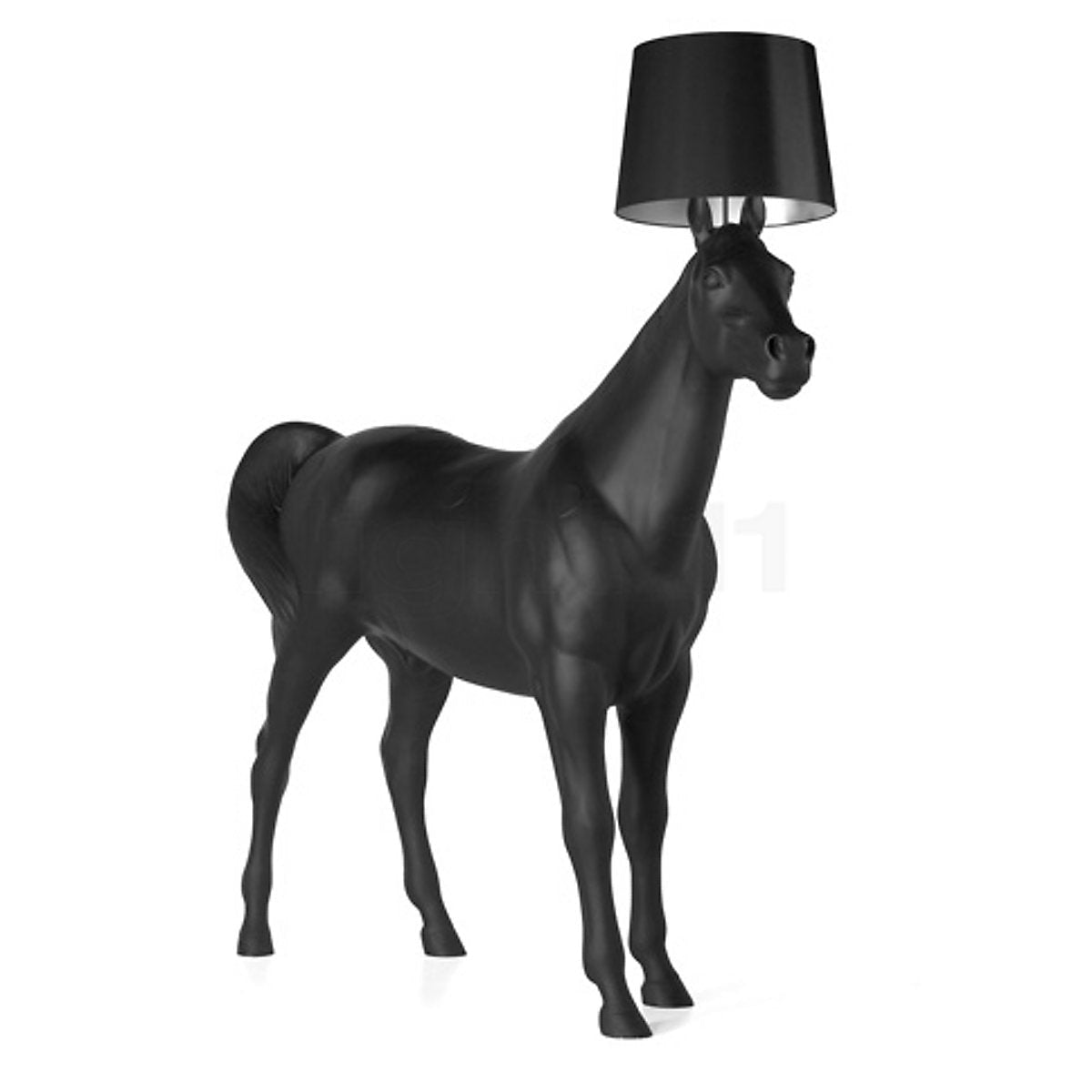 Black Horse Floor Lamp | Sculpture Lamps for Luxury Interiors