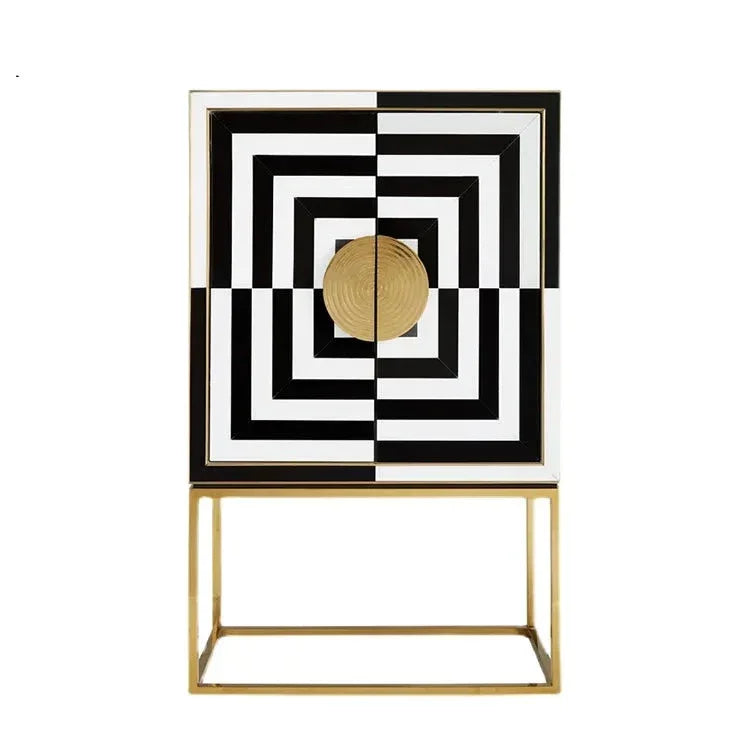 Black and White Geometric Furniture | Eclectic Interior Design