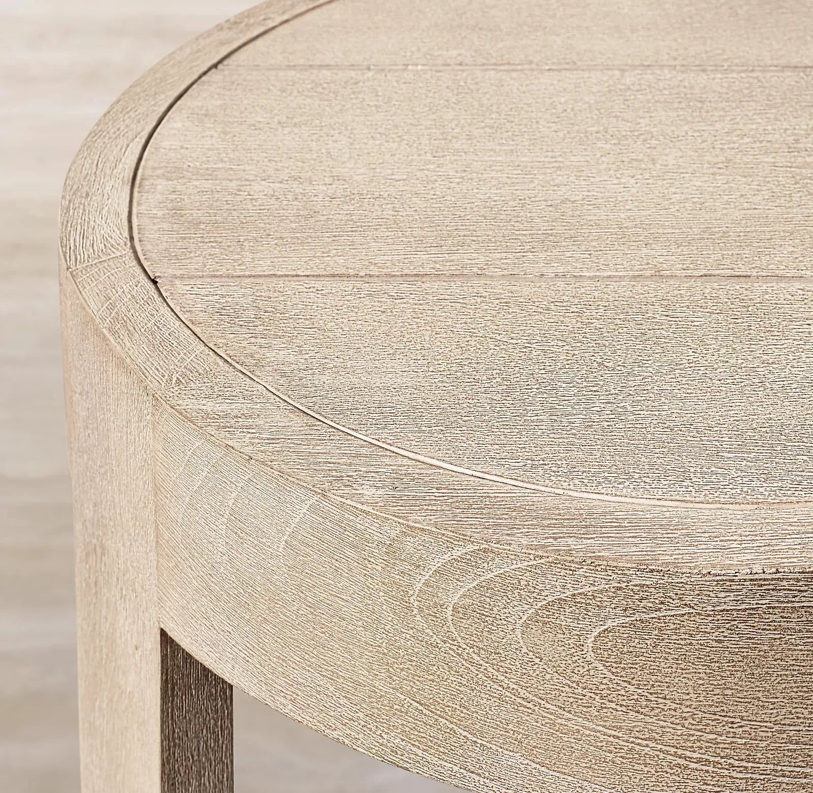 Circadian Teak Coffee Table - Biophilic Design Minimalist Round