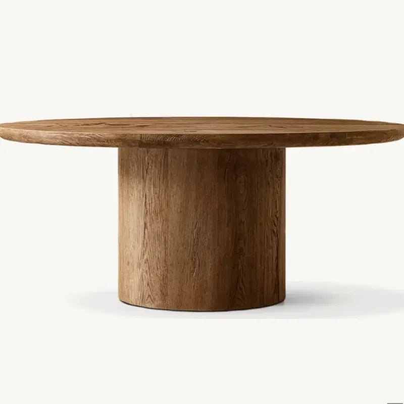 Ciro Grande Solid Wood Round Dining Table | Luxury Interiors