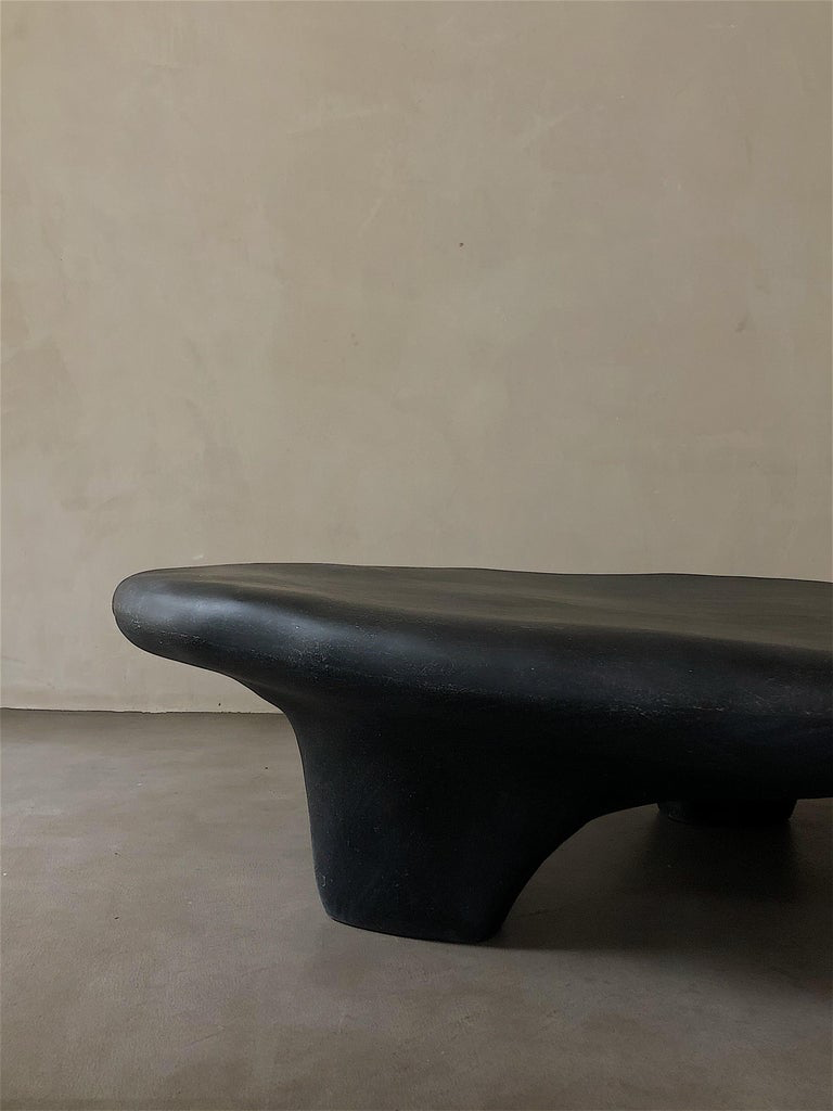 Irregular Resin Coffee Table - Contemporary Japandi Minimalist