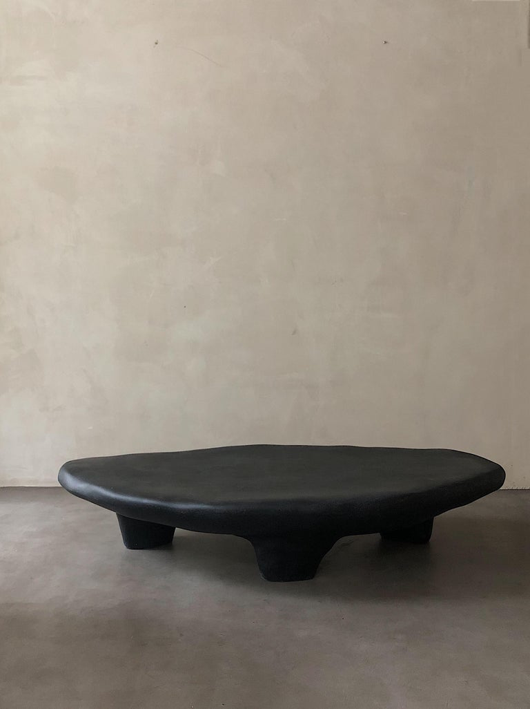 Irregular Resin Coffee Table - Contemporary Japandi Minimalist