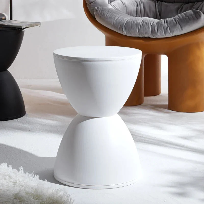 Colorful Hourglass Side Tables – Modern Accent Furniture