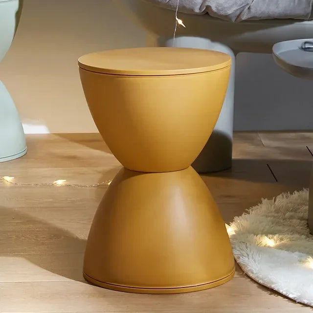 Colorful Hourglass Side Tables – Modern Accent Furniture