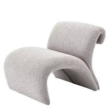 Curvatura Wool Lounge Chair - Modern