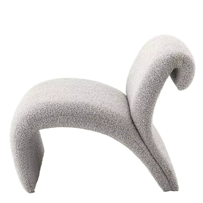 Curvatura Wool Lounge Chair - Modern