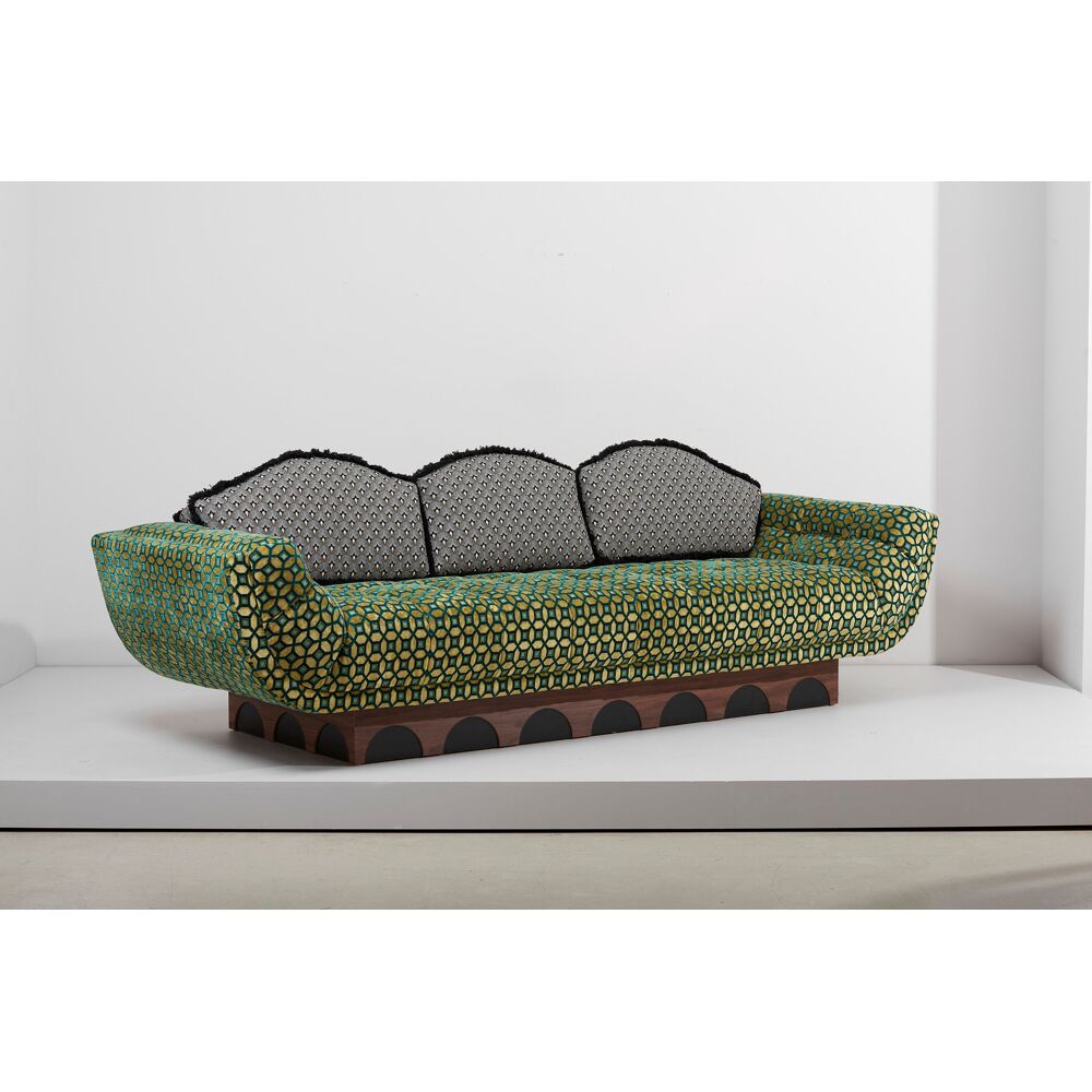 Italian Velvet Sofa  | HLM-SF245