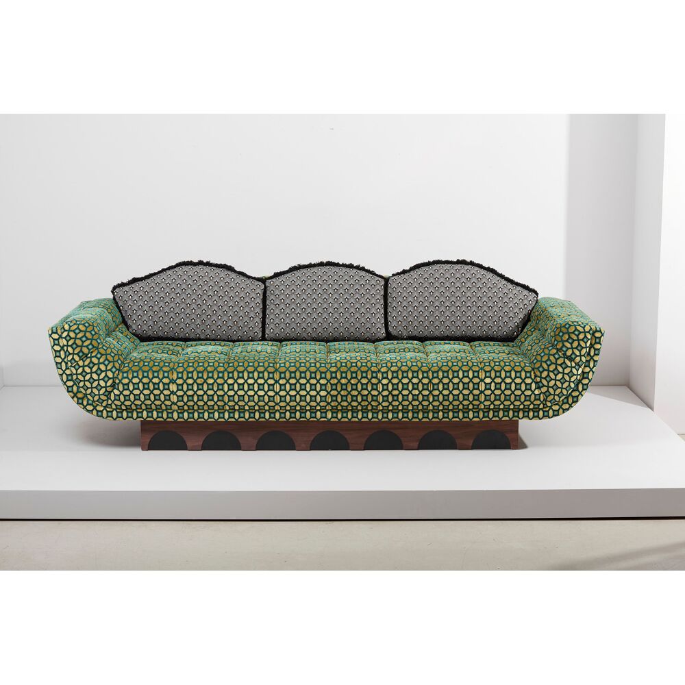 Italian Velvet Sofa  | HLM-SF245