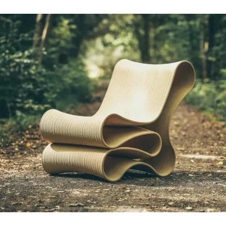 Minimalist Fiberglass Lounge Seating | Hlmpo9520 - Biophilic Design - Contemporary - Japandi - Modern