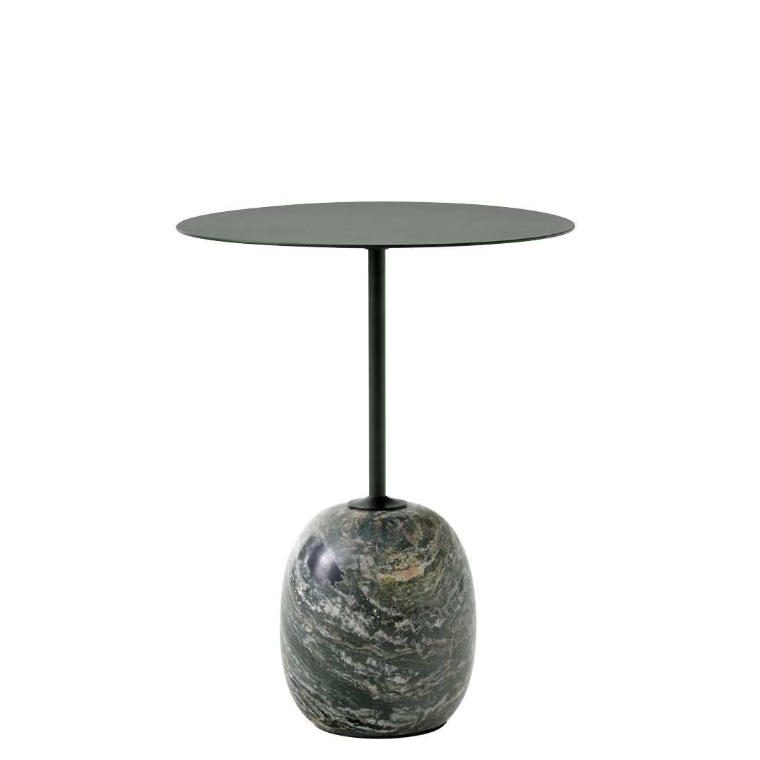 Eclipse Marble & Iron Side Tables - Contemporary Eclectic