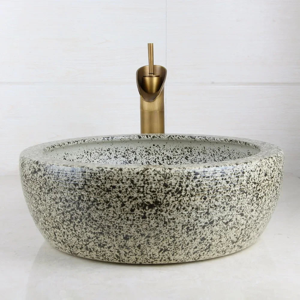 Grey Ceramic Basin | Hlm25520s - Eclectic - Minimalist