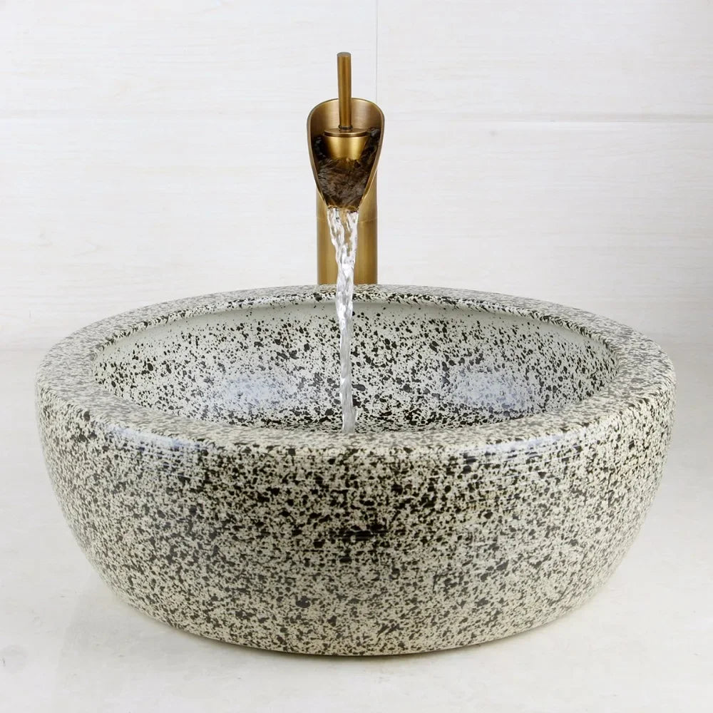 Grey Ceramic Basin | Hlm25520s - Eclectic - Minimalist