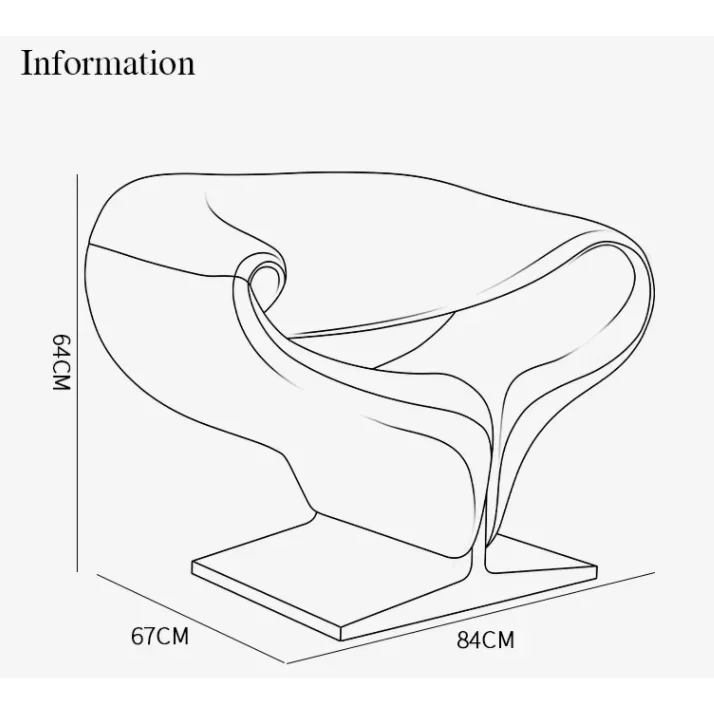 Modern Sculptural Lounge Chair & Ottoman Set - Contemporary - Eclectic - Embrace