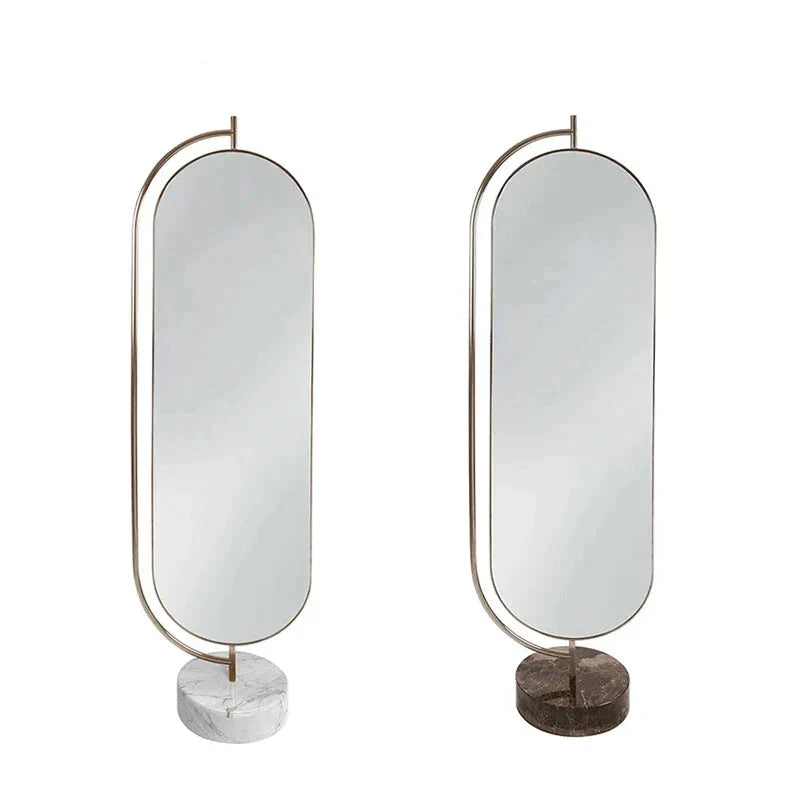 Full - length Marble Floor Mirror - French Country Modern