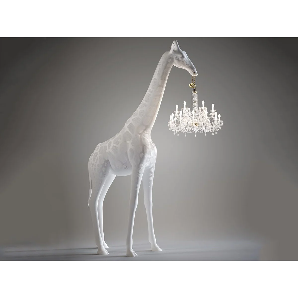 Giraffe Sculpture Statement Floor Lamp - Contemporary - Eclectic - Hollywood Regency