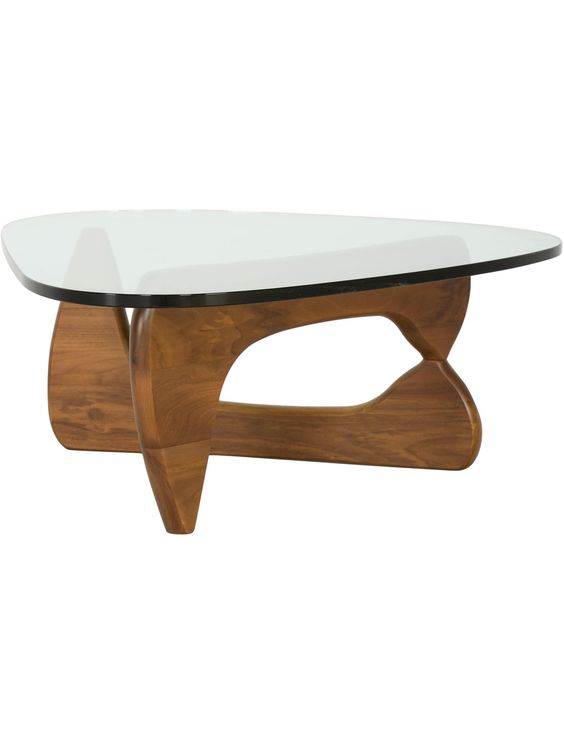 Wabi - sabi Glass Coffee Table - Biophilic Design Minimalist Wabi Sabi