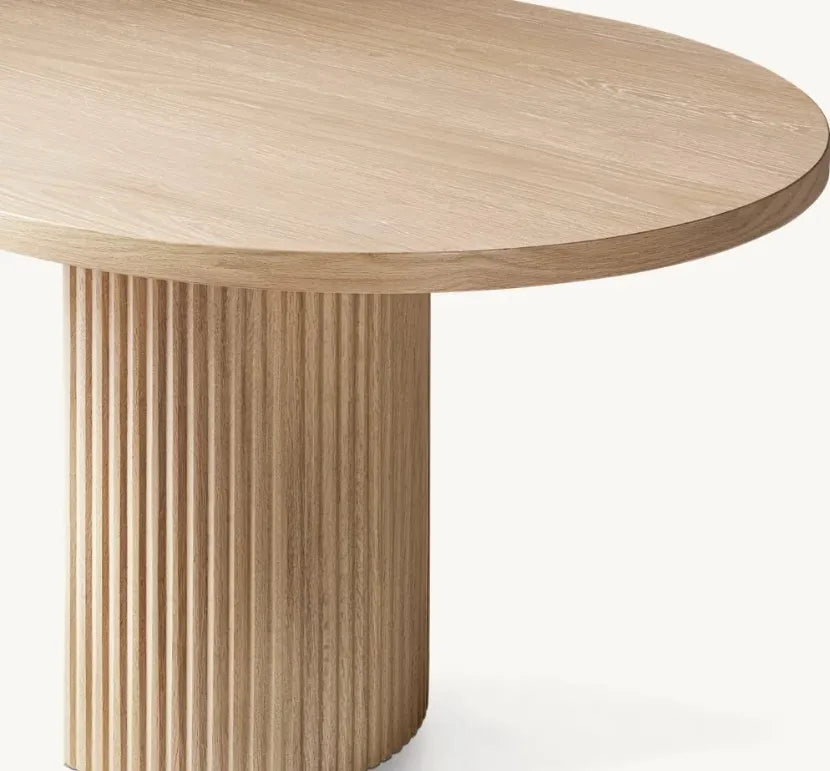 Harmony Wood Dining Table - Biophilic Design Cottagecore Japandi Minimalist