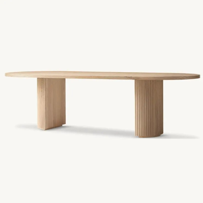 Harmony Wood Dining Table - Biophilic Design Cottagecore Japandi Minimalist