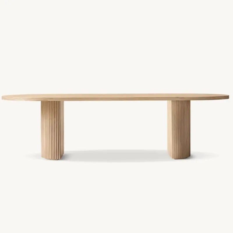 Harmony Wood Dining Table - Biophilic Design Cottagecore Japandi Minimalist