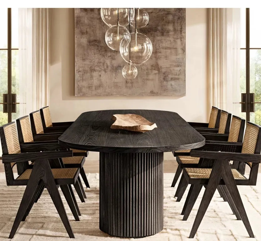 Harmony Wood Dining Table - Biophilic Design Cottagecore Japandi Minimalist