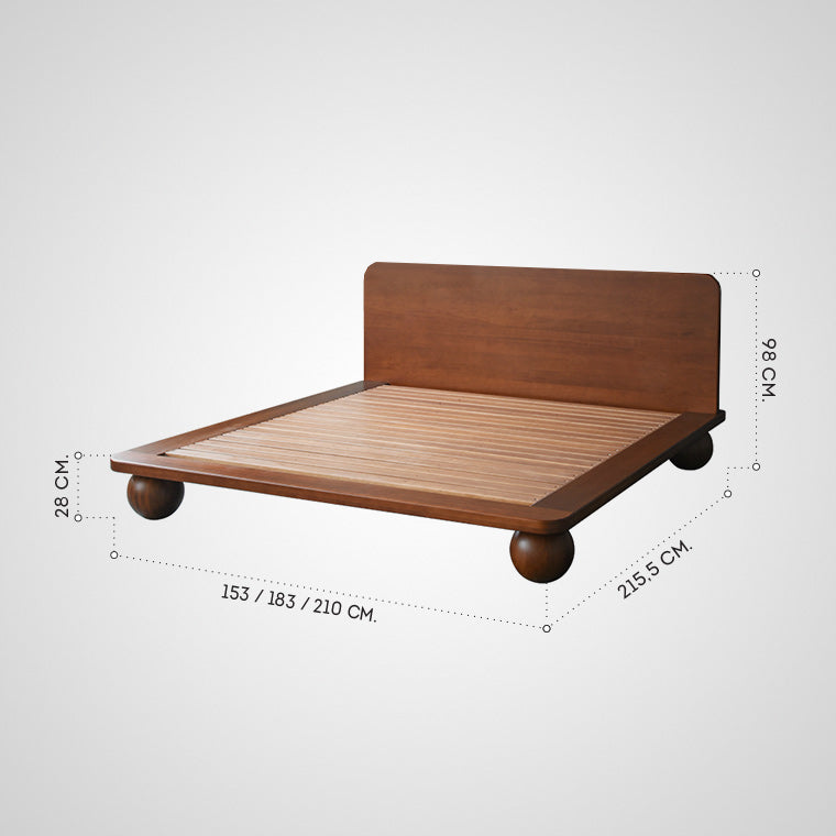 Solid Wood Orbital Frame Bed