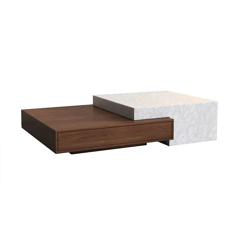 Kyoto Marble Coffee Table - Contemporary Minimalist Modern