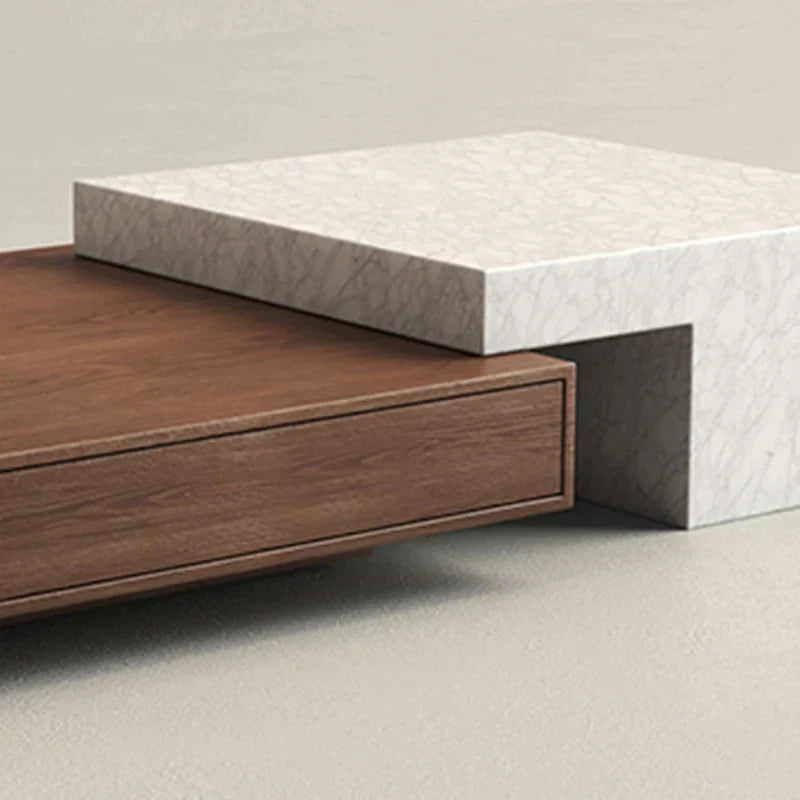 Kyoto Marble Coffee Table - Contemporary Minimalist Modern