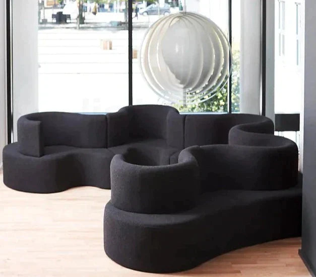 Velvet Modular Sofa Set - Eclectic Modern