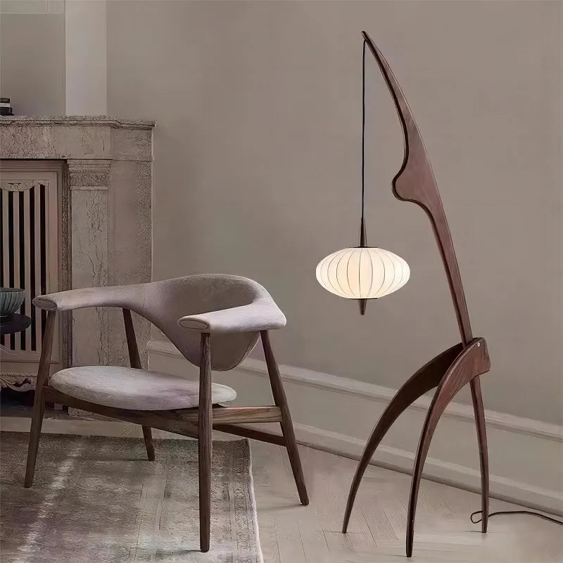 Mantis Wood Floor Lamps - Japandi Minimalist Modern