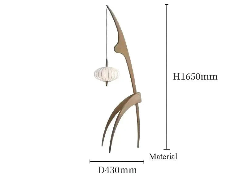 Mantis Wood Floor Lamps - Japandi Minimalist Modern