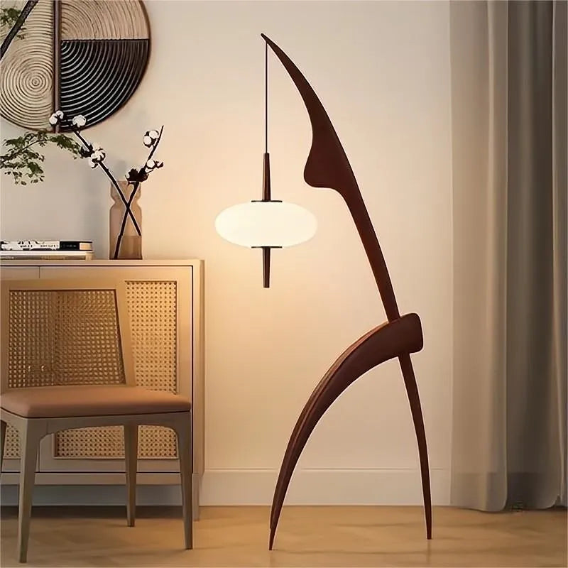 Mantis Wood Floor Lamps - Japandi Minimalist Modern