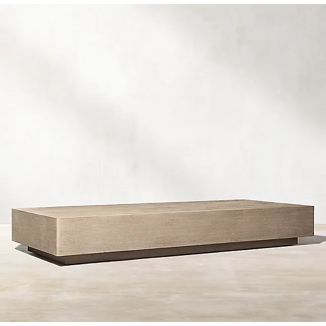 Minimalist Low-profile Wooden Coffee Table – Modern Serenity