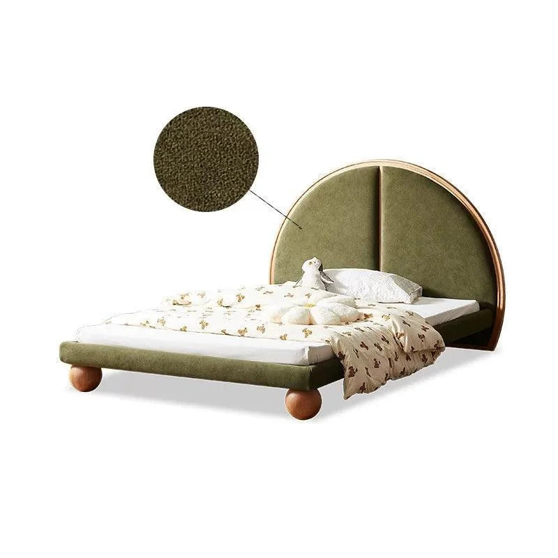 Contemporary Upholstered Headboard Bed Frame - Biophilic Design - Cottagecore - French Country - Japandi - Minimalist