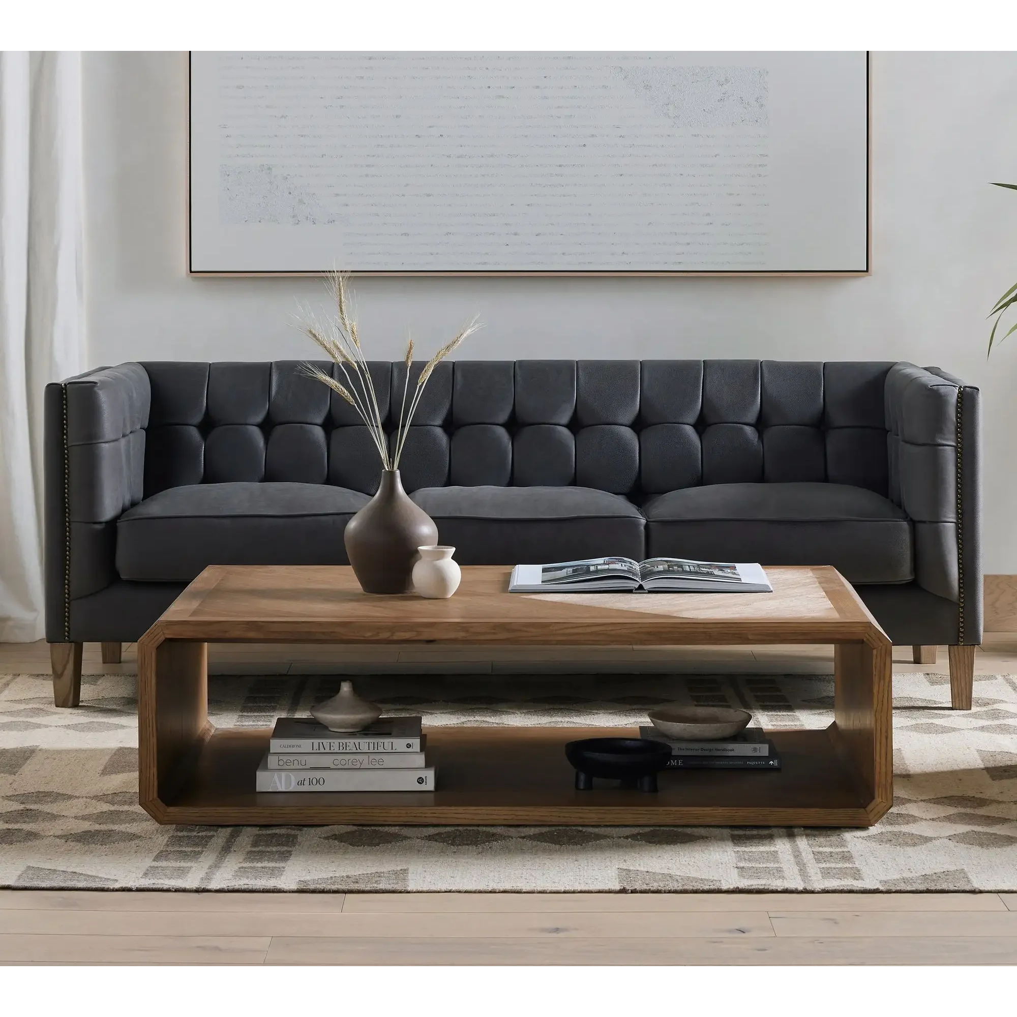 Modern Minimalist Wooden Coffee Table | Hlm98520nm - Biophilic Design