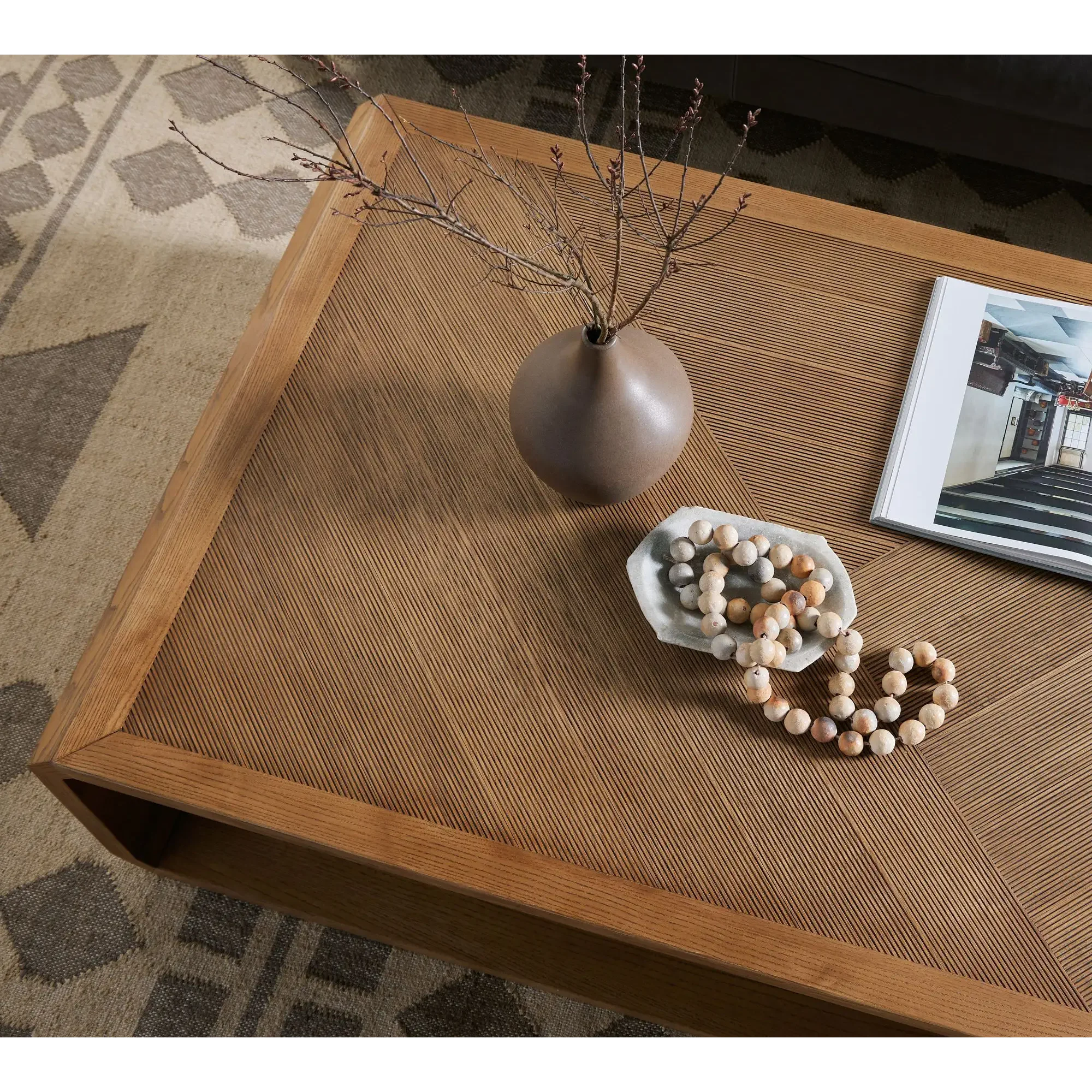 Modern Minimalist Wooden Coffee Table | Hlm98520nm - Biophilic Design