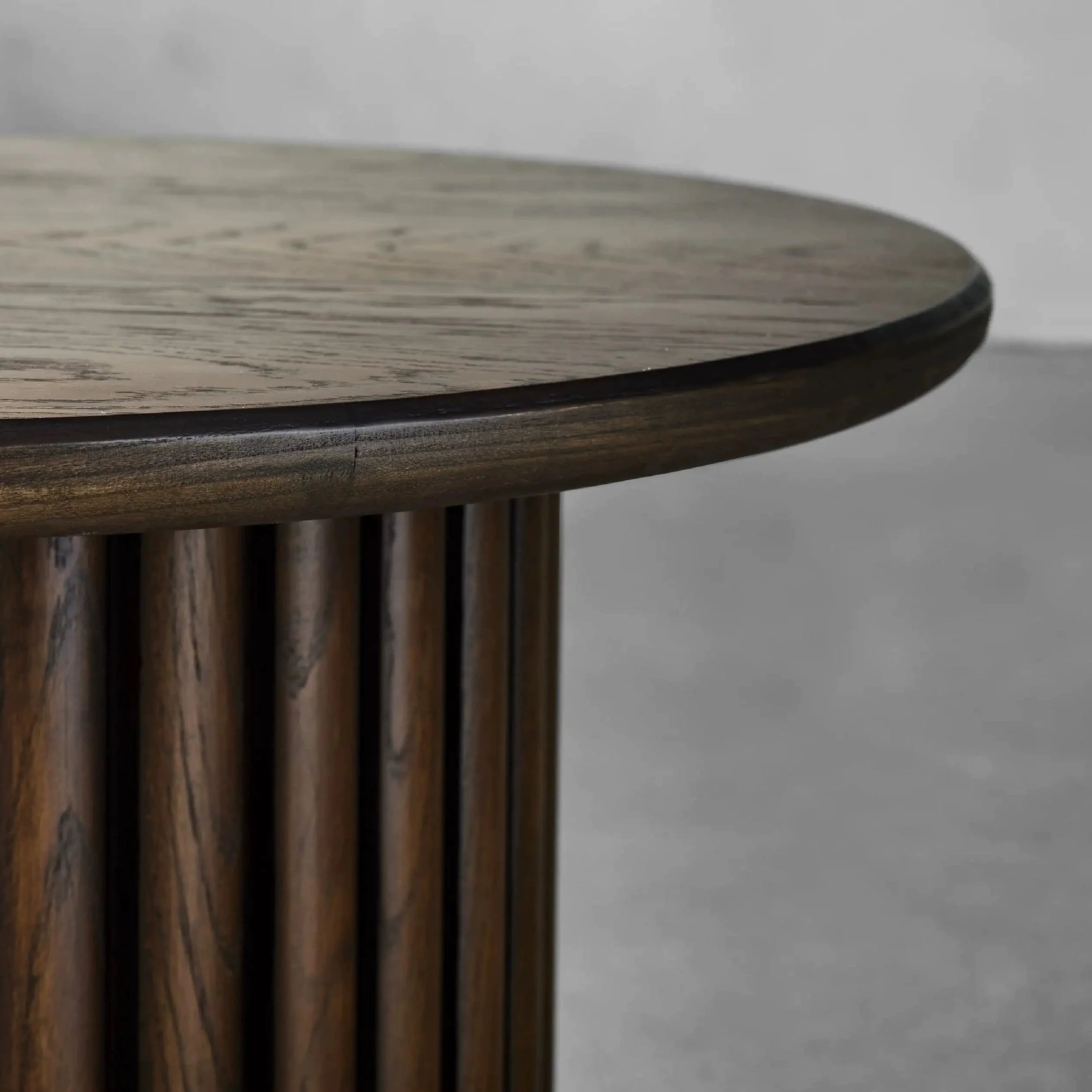 Modern Oval Wood End Table - Biophilic Design - Minimalist