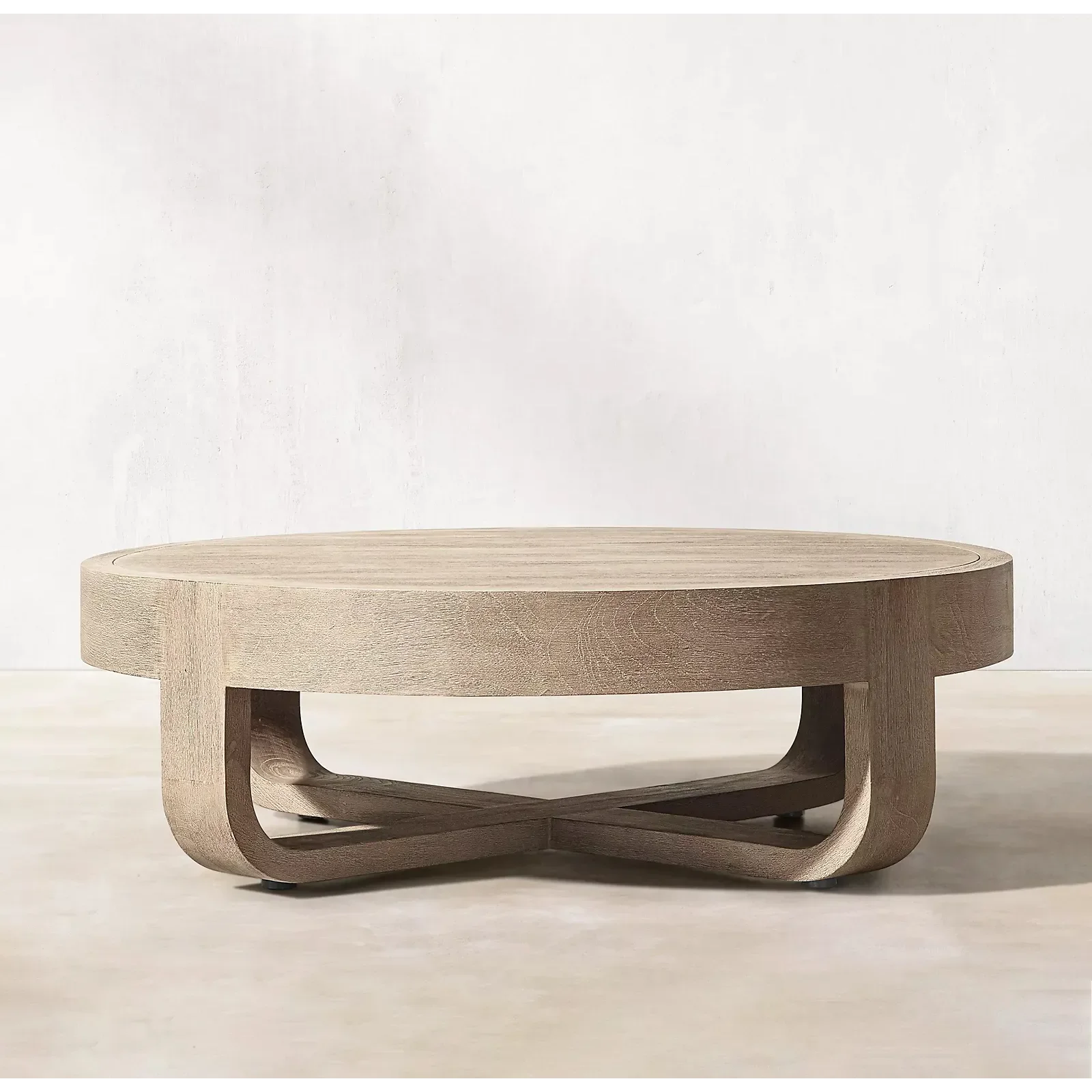 Modern Round Wood Coffee Table | Luxury Minimalist Interior Design