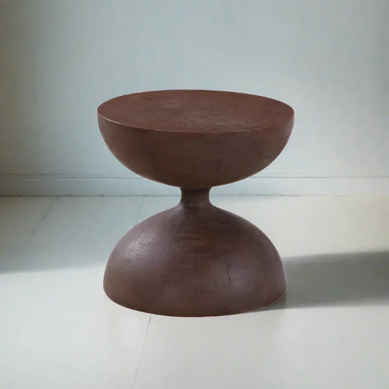 Artisanal Solid Wood Stool | Hul4710014j - Biophilic Design - Japandi - Minimalist - Stools