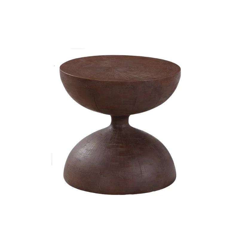 Artisanal Solid Wood Stool | Hul4710014j - Biophilic Design - Japandi - Minimalist - Stools