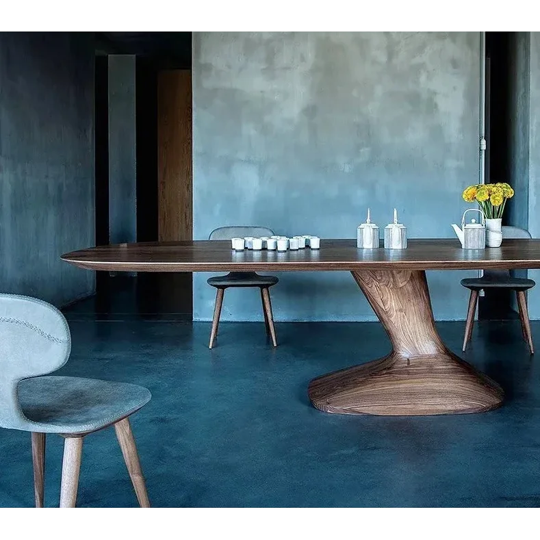 Modern Walnut Table Speed - Biophilic Design - Eclectic - French Country - Japandi - Minimalist