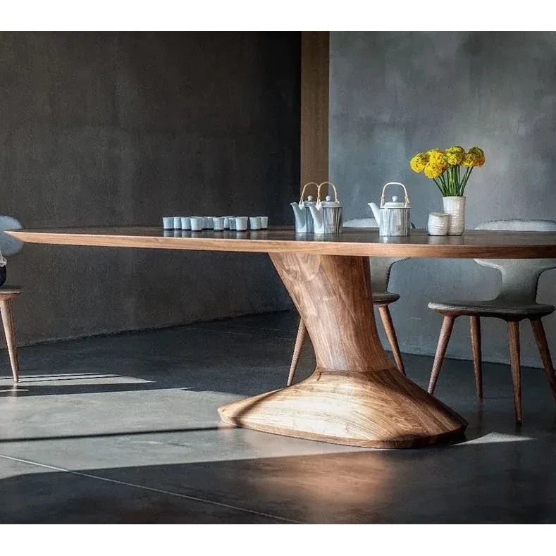 Modern Walnut Table Speed - Biophilic Design - Eclectic - French Country - Japandi - Minimalist