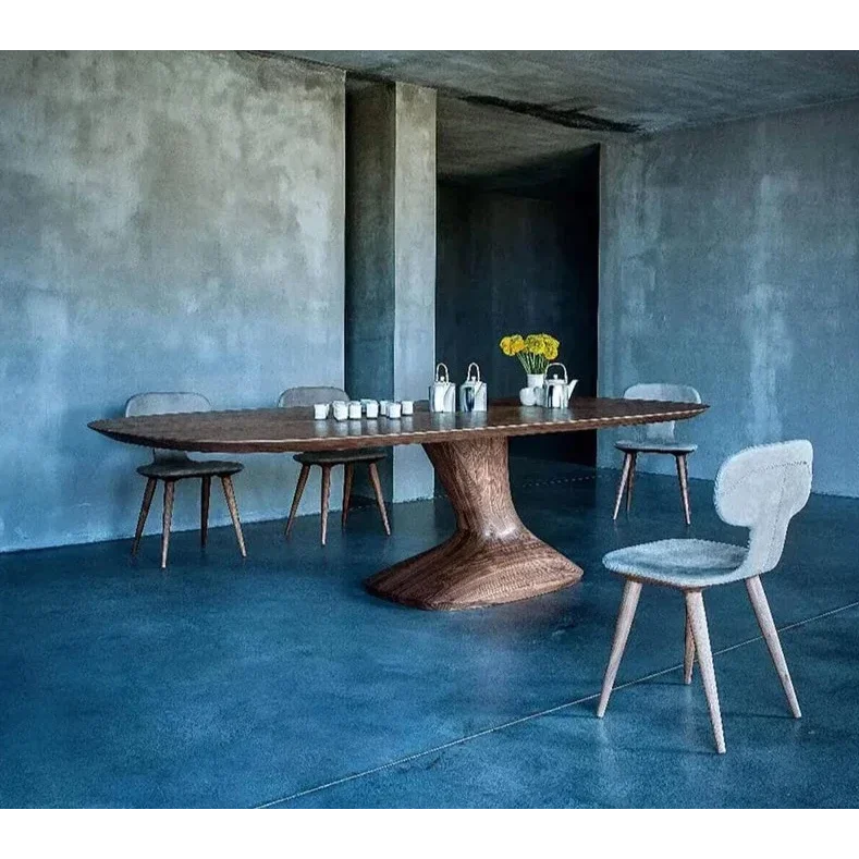 Modern Walnut Table Speed - Biophilic Design - Eclectic - French Country - Japandi - Minimalist