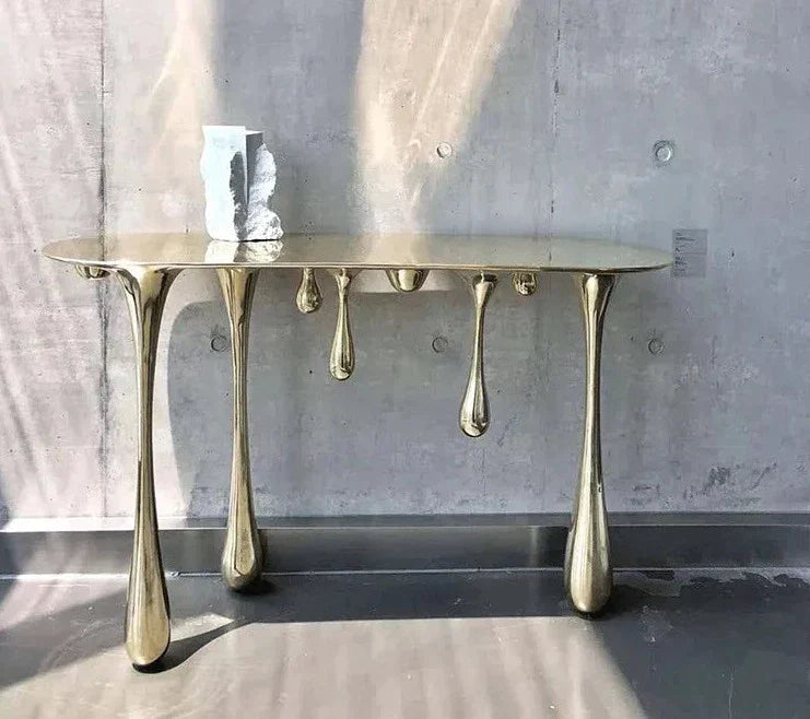 Drip Console Table - Eclectic French Country