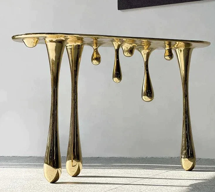 Drip Console Table - Eclectic French Country